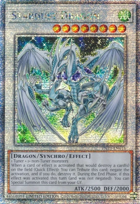 Stardust Dragon Quarter Century Secret Rare (TN23-EN016) [TN23]