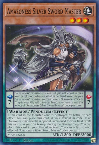 Amazoness Silver Sword Master (MP23-EN220) [MP23]