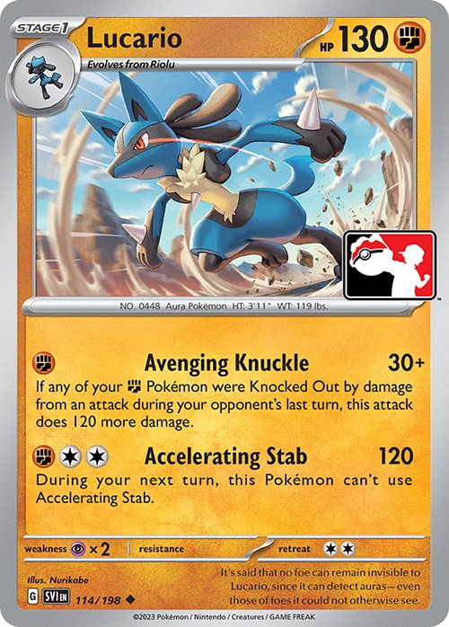 Lucario (114/198) [Prize Pack Series Three]