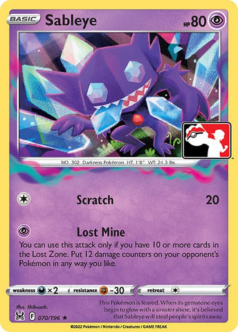 Sableye (070/196) [Prize Pack Series Three]