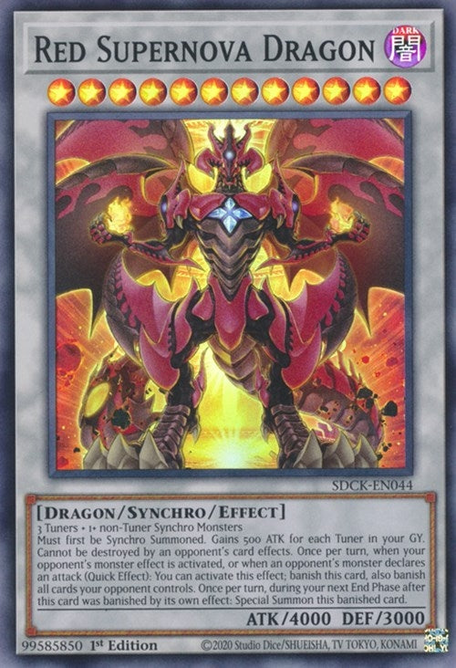 Red Supernova Dragon (SDCK-EN044) [SDCK]