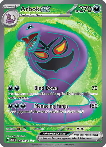 Arbok ex (185/165) [Scarlet & Violet: 151]