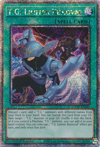 TG Limiter Removal Quarter Century Secret Rare (AGOV-EN049) [AGOV]