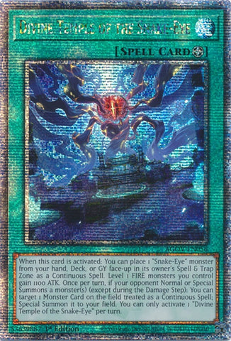 Divine Temple of the Snake Eye Quarter Century Secret Rare (AGOV-EN056) [AGOV]