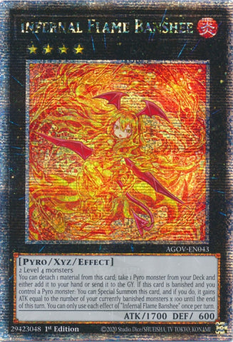 Infernal Flame Banshee Quarter Century Secret Rare (AGOV-EN043) [AGOV]