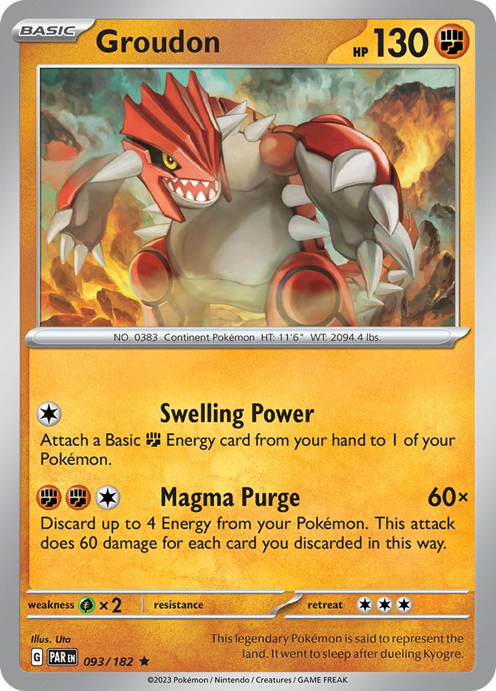 Groudon (093/182) [Scarlet & Violet: Paradox Rift]