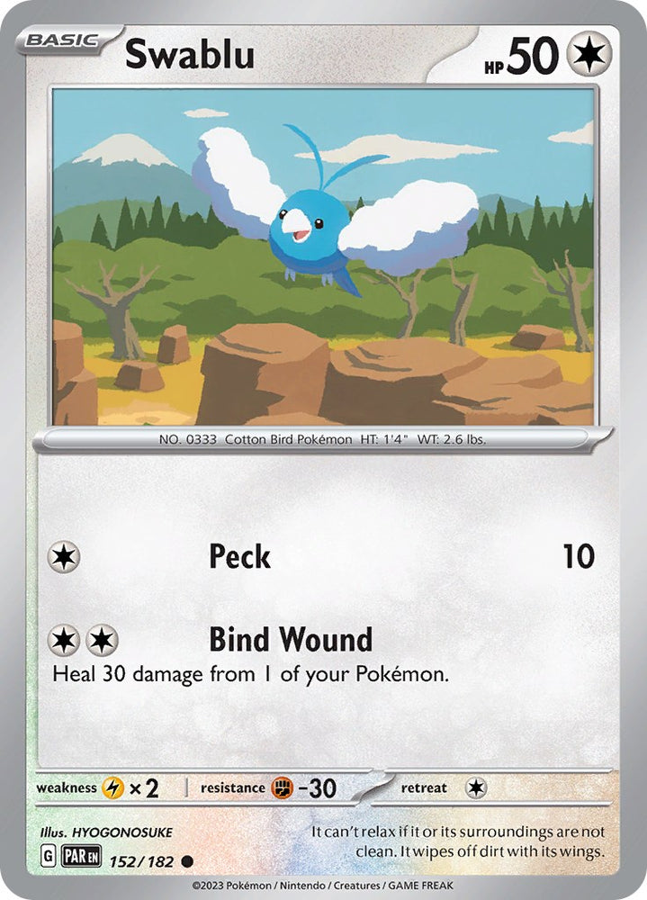 Swablu (152/182) [Scarlet & Violet: Paradox Rift]