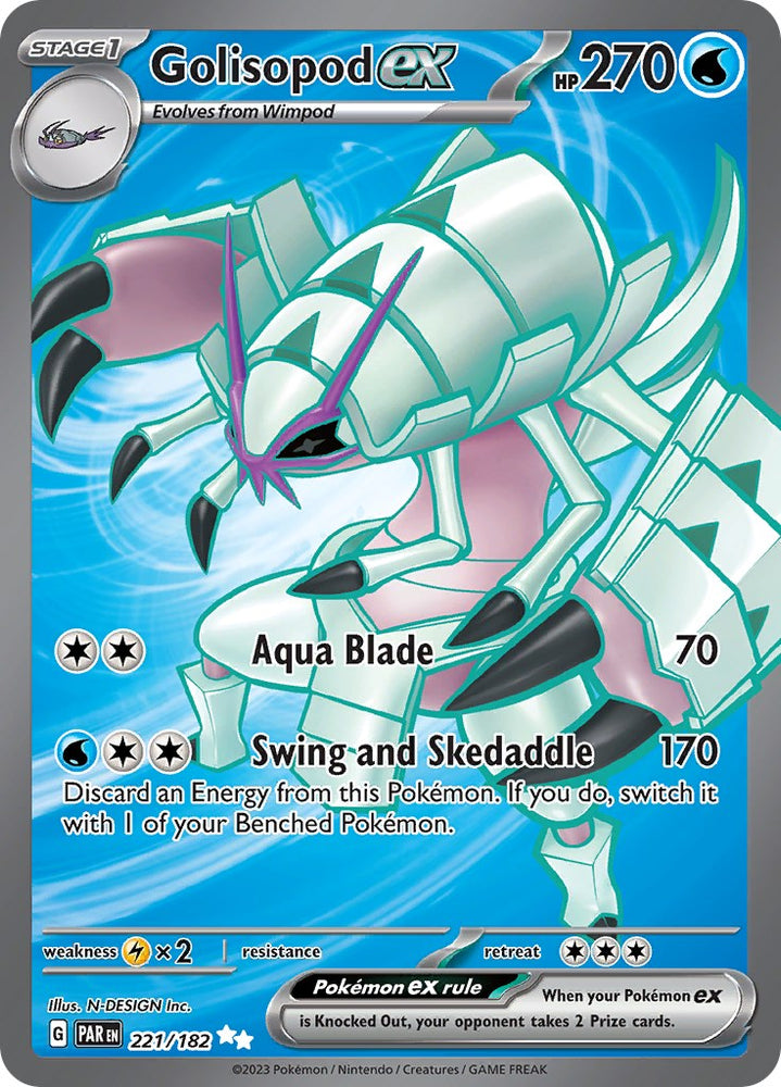 Golisopod ex (221/182) [Scarlet & Violet: Paradox Rift]