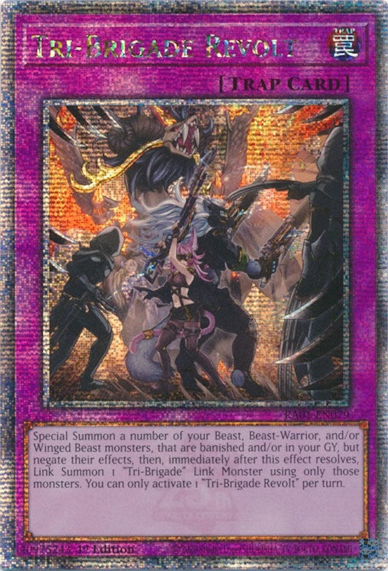 Tri Brigade Revolt Quarter Century Secret Rare (RA01-EN079) [RA01]