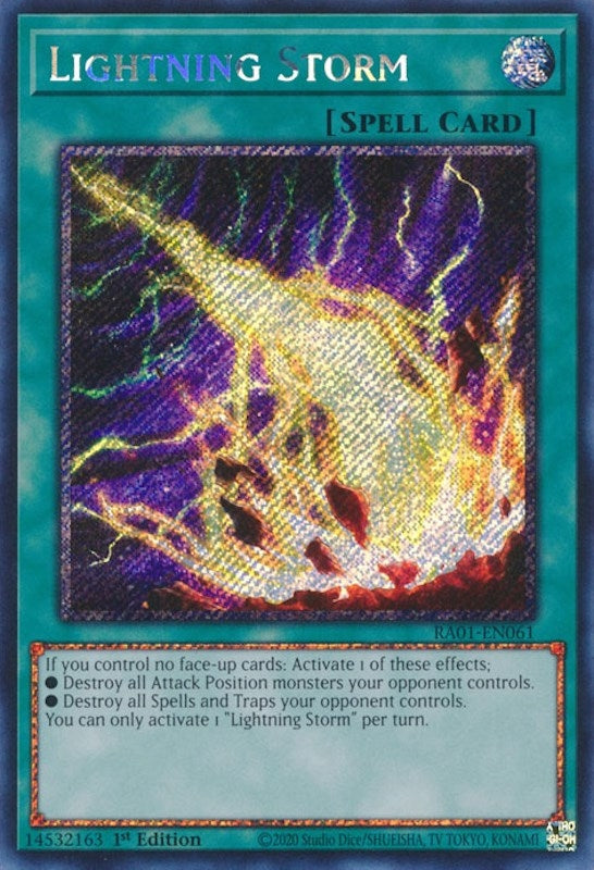 Lightning Storm Platinum Secret Rare (RA01-EN061) [RA01]