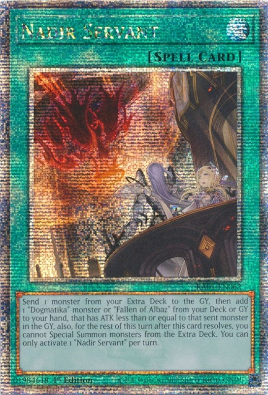 Nadir Servant Quarter Century Secret Rare (RA01-EN062) [RA01]