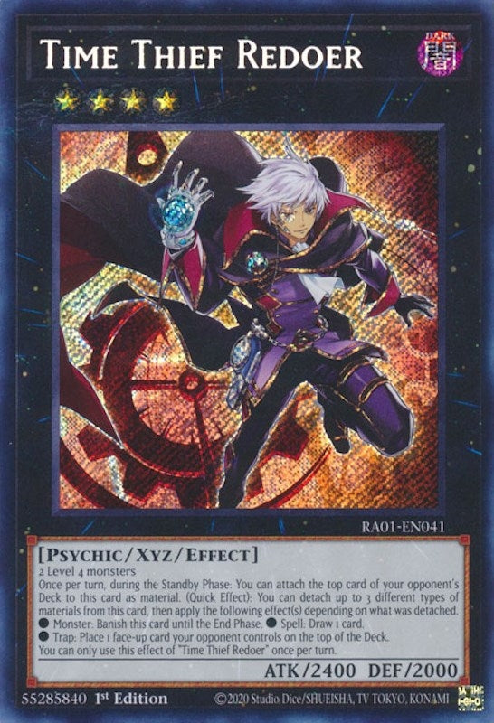 Time Thief Redoer Secret Rare (RA01-EN041) [RA01]