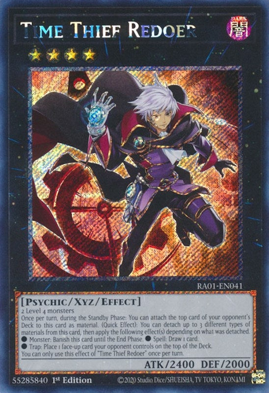 Time Thief Redoer Platinum Secret Rare (RA01-EN041) [RA01]