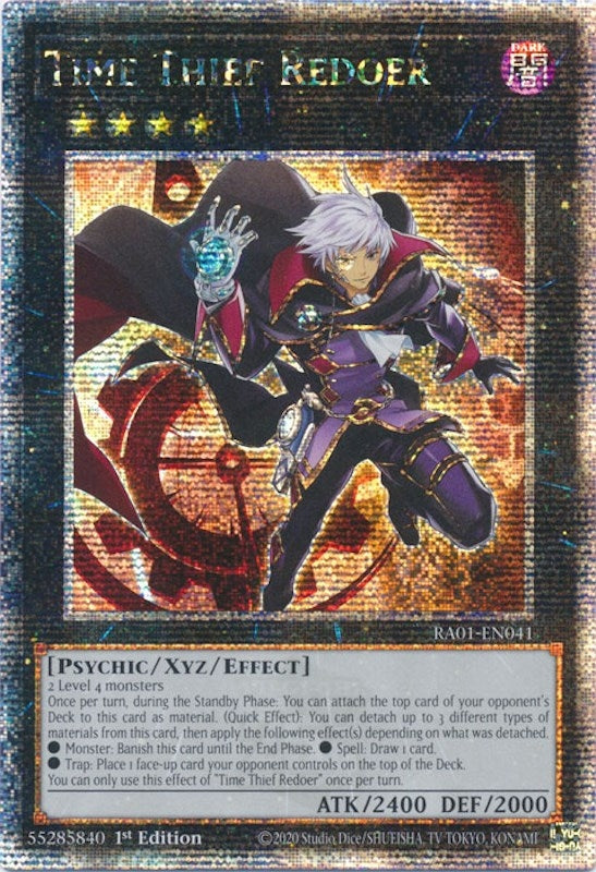 Time Thief Redoer Quarter Century Secret Rare (RA01-EN041) [RA01]