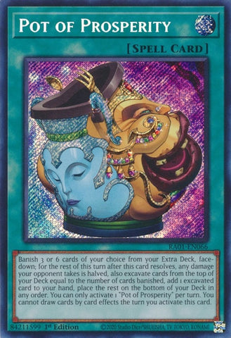 Pot of Prosperity Secret Rare (RA01-EN066) [RA01]