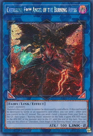 Cherubini Ebon Angel of the Burning Abyss Platinum Secret Rare (RA01-EN042) [RA01]