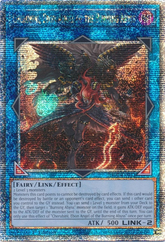 Cherubini Ebon Angel of the Burning Abyss Quarter Century Secret Rare (RA01-EN042) [RA01]