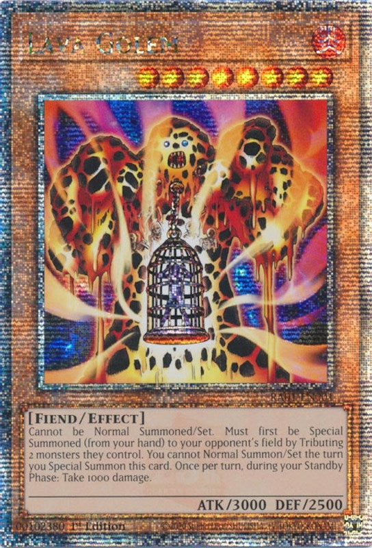 Lava Golem Quarter Century Secret Rare (RA01-EN001) [RA01]