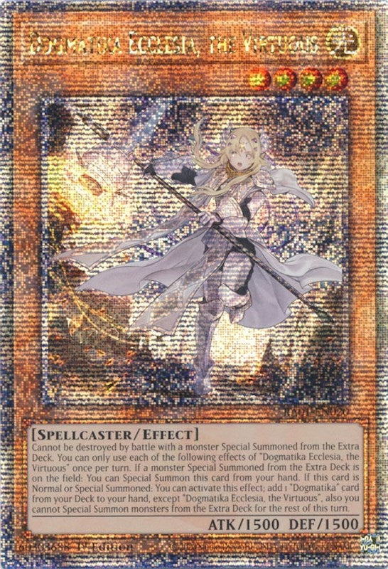 Dogmatika Ecclesia the Virtuous Quarter Century Secret Rare (RA01-EN020) [RA01]