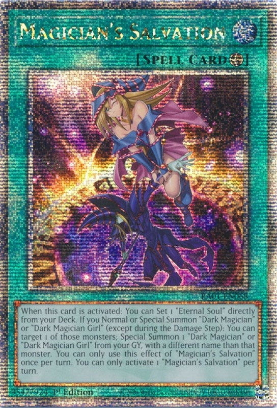 Magicians Salvation Quarter Century Secret Rare (RA01-EN068) [RA01]