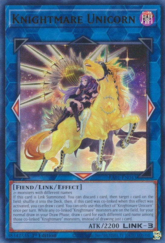 Knightmare Unicorn Alternate Art UR (RA01-EN043) [RA01]