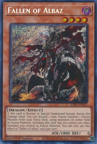 Fallen of Albaz Secret Rare (RA01-EN021) [RA01]