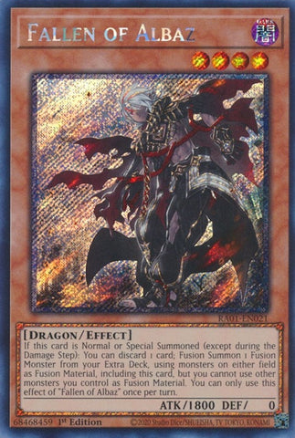 Fallen of Albaz Platinum Secret Rare (RA01-EN021) [RA01]