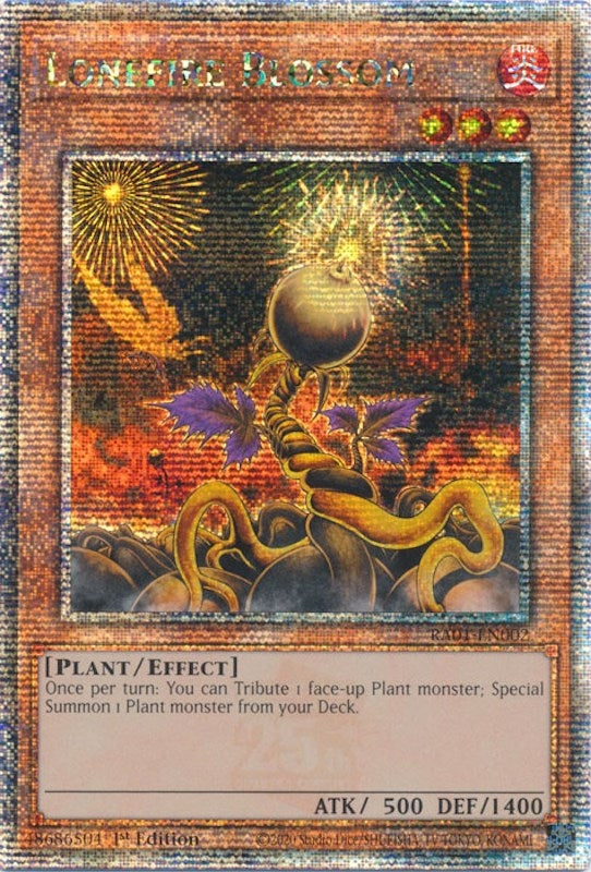 Lonefire Blossom Quarter Century Secret Rare (RA01-EN002) [RA01]