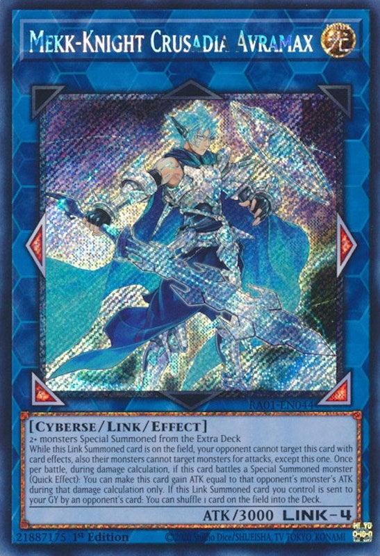 Mekk Knight Crusadia Avramax Platinum Secret Rare (RA01-EN044) [RA01]