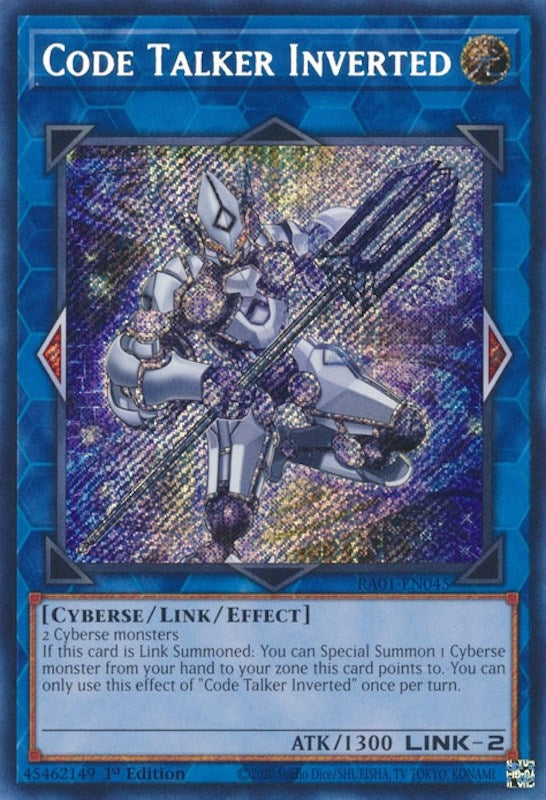 Code Talker Inverted Secret Rare (RA01-EN045) [RA01]