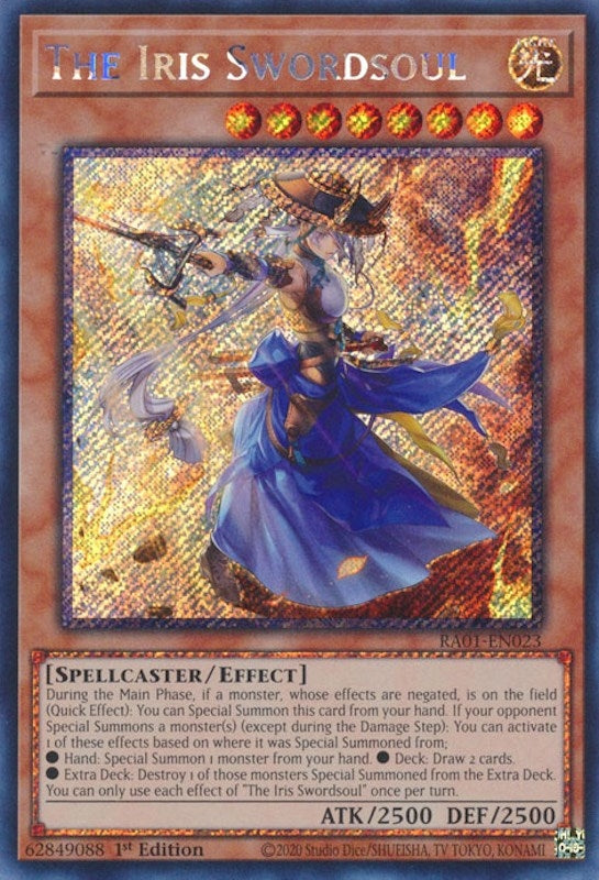 The Iris Swordsoul Platinum Secret Rare (RA01-EN023) [RA01]