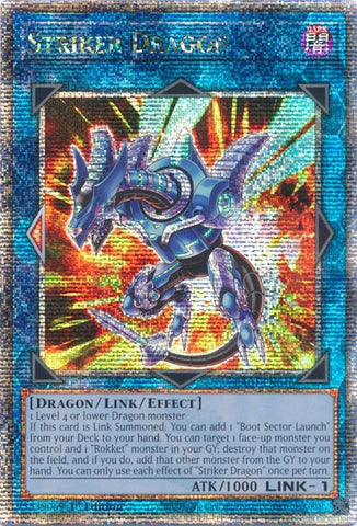 Striker Dragon Quarter Century Secret Rare (RA01-EN046) [RA01]