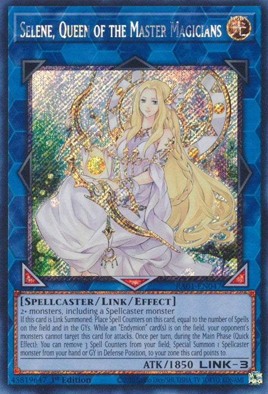 Selene Queen of the Master Magicians Platinum Secret Rare (RA01-EN047) [RA01]