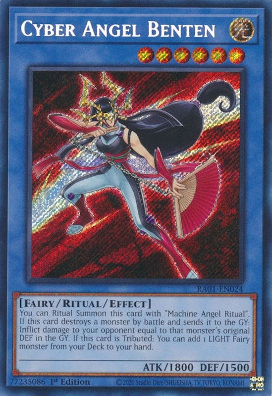 Cyber Angel Benten Secret Rare (RA01-EN024) [RA01]