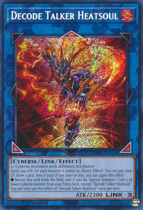 Decode Talker Heatsoul Secret Rare (RA01-EN048) [RA01]