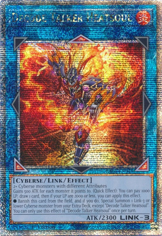 Decode Talker Heatsoul Quarter Century Secret Rare (RA01-EN048) [RA01]