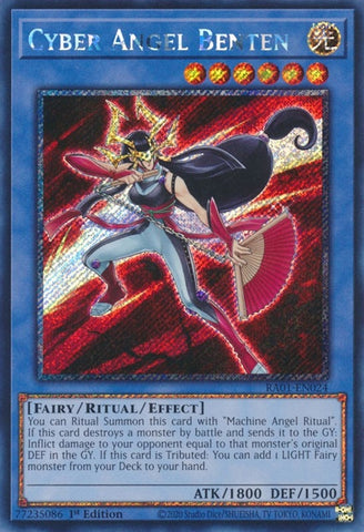 Cyber Angel Benten Platinum Secret Rare (RA01-EN024) [RA01]