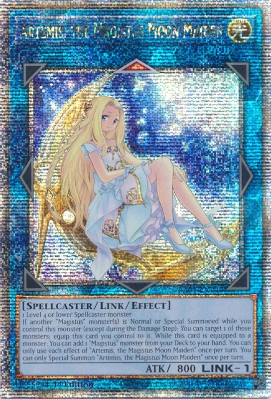 Artemis the Magistus Moon Maiden Quarter Century Secret Rare (RA01-EN049) [RA01]