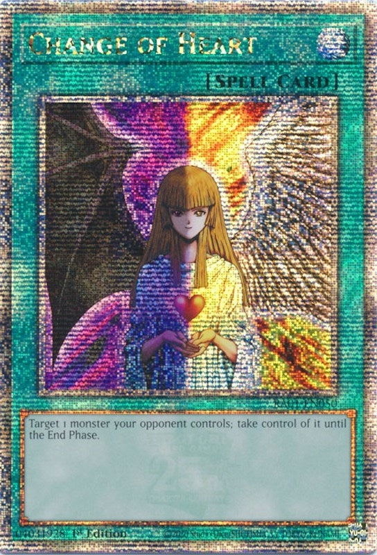 Change of Heart Quarter Century Secret Rare (RA01-EN050) [RA01]