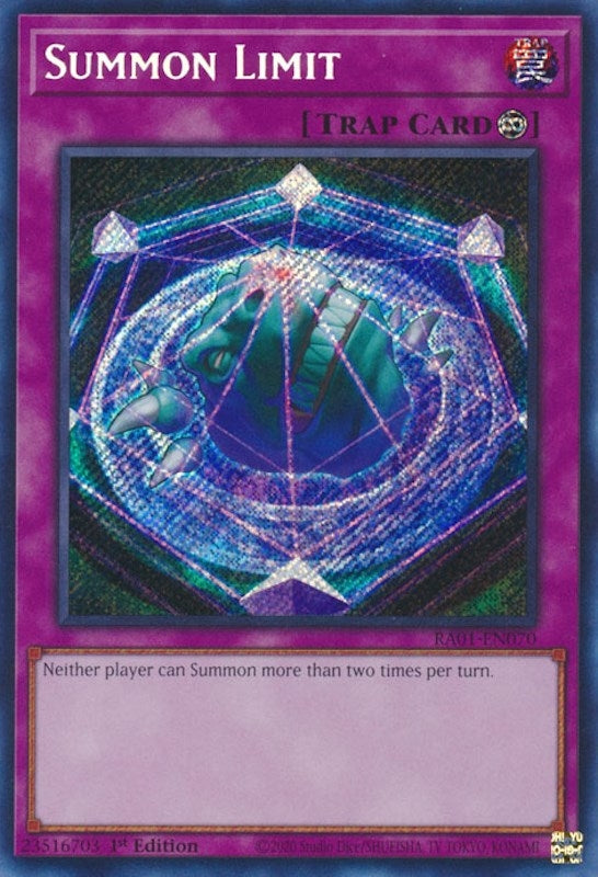 Summon Limit Secret Rare (RA01-EN070) [RA01]