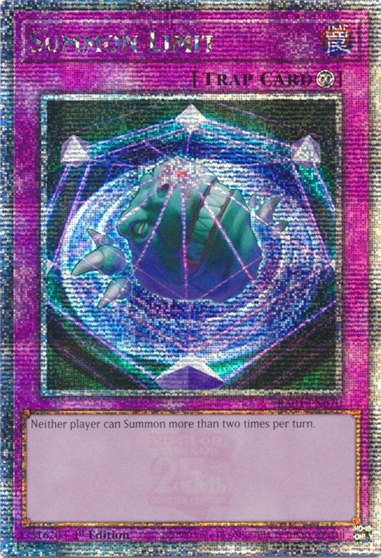 Summon Limit Quarter Century Secret Rare (RA01-EN070) [RA01]