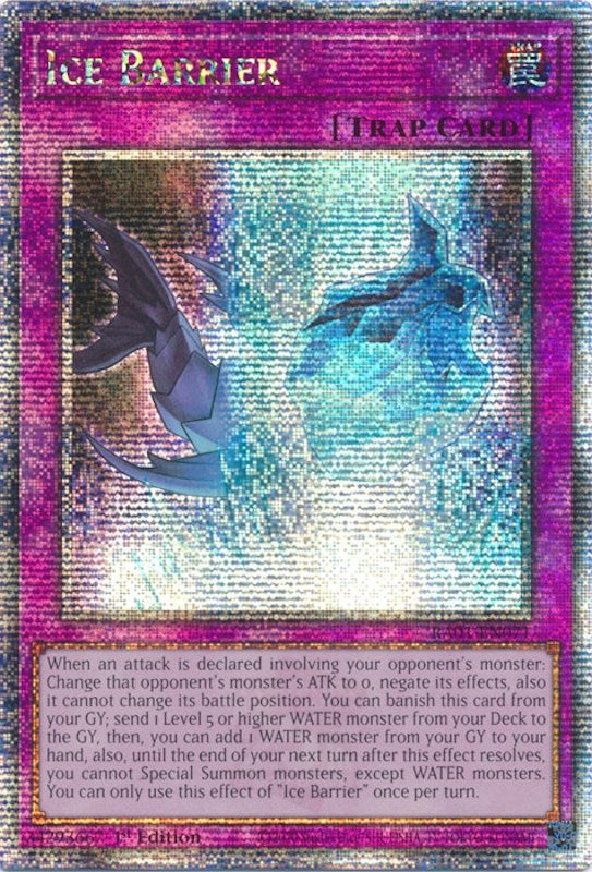 Ice Barrier Quarter Century Secret Rare (RA01-EN071) [RA01]