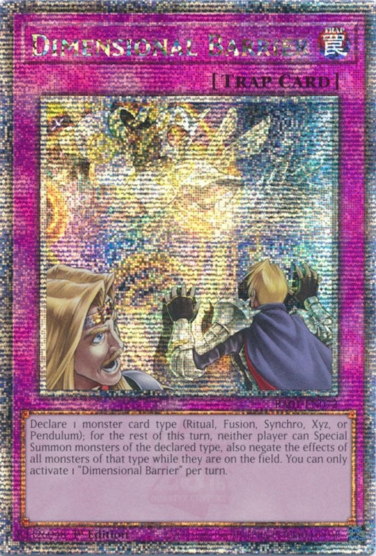 Dimensional Barrier Quarter Century Secret Rare (RA01-EN072) [RA01]