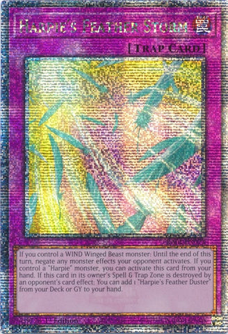 Harpies Feather Storm Quarter Century Secret Rare (RA01-EN073) [RA01]