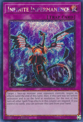 Infinite Impermanence Platinum Secret Rare (RA01-EN075) [RA01]