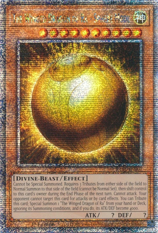 The Winged Dragon of Ra Sphere Mode Quarter Century Secret Rare (RA01-EN007) [RA01]