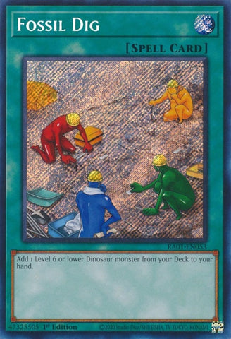 Fossil Dig Secret Rare (RA01-EN053) [RA01]