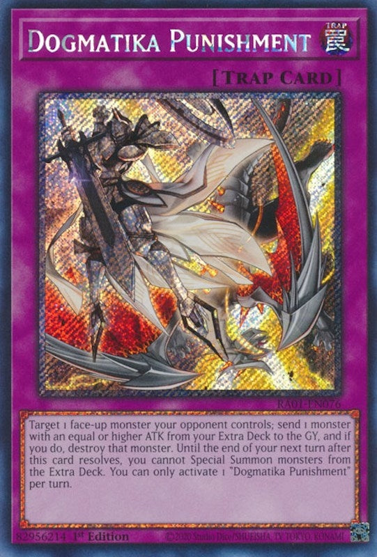 Dogmatika Punishment Platinum Secret Rare (RA01-EN076) [RA01]