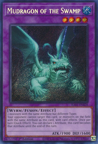 Mudragon of the Swamp Secret Rare (RA01-EN028) [RA01]