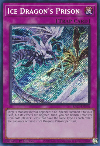 Ice Dragons Prison Secret Rare (RA01-EN078) [RA01]